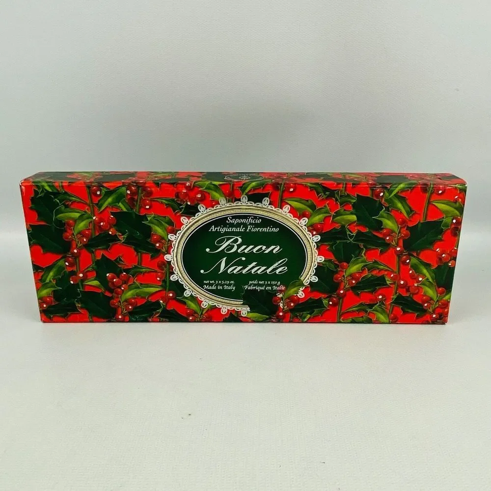 Saponificio Artigianale Fiorentino 3‎ Soap Set 5.29oz Buon Natale Gift Set